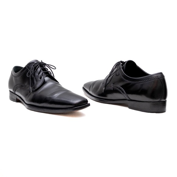 Dolce & Gabbana Men\'s Black Leather Oxford Dress‎ Shoes – Size EU 42 / US 9
